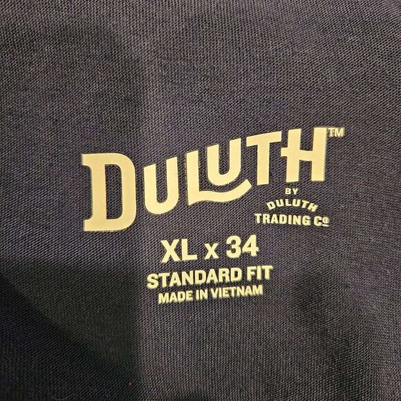 Duluth Mens XL- 34 souped up sweat Pants Navy zip pocket athletic athleisure - Picture 13 of 15